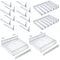 Azar Displays Clear 6 Compartment Divider Bin Cosmetic Tray with Pushers - 6 Slots per Tray, 2-Pack 225830-6COMP-CLR-2PK - alternate 5